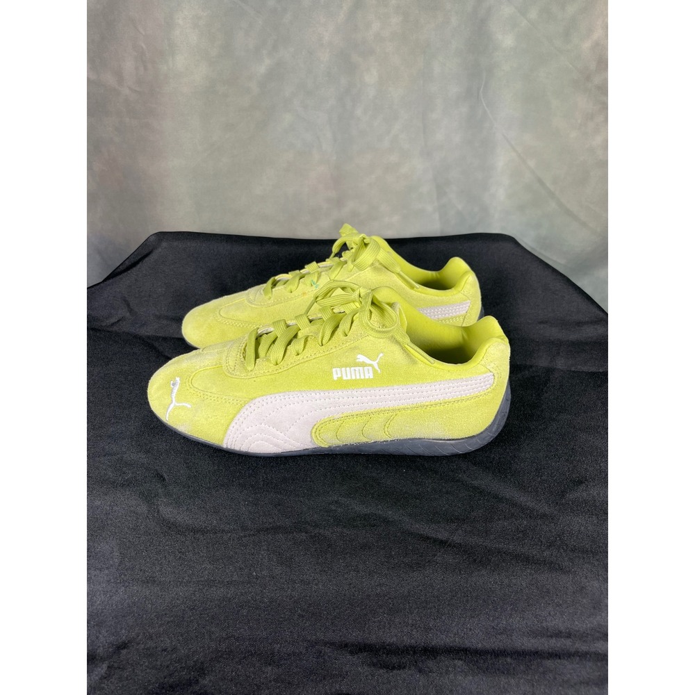 Puma Speedcat LS Lime Green Suede Motorsport Sneakers Womens 7.5